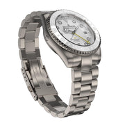 Oceaneva Titanium Deep Marine Explorer GMT Automatic 1250M All White - Watches.com - WH.WH.NHCR.GMT.TT