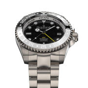 Oceaneva Titanium Deep Marine Explorer GMT Automatic 1250M Black - Watches.com - BK.BK.NHCR.WH.GMT.TT