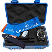 Oceaneva Titanium Deep Marine Explorer GMT Automatic 1250M Black Gray - Watches.com - BK.BK.NHCR.GMT.TT