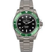 Oceaneva Titanium Deep Marine Explorer II Automatic 1250M Black Green Limited Edition - Watches.com - GRII200BKTT