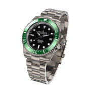 Oceaneva Titanium Deep Marine Explorer II Automatic 1250M Black Green Limited Edition - Watches.com - GRII200BKTT