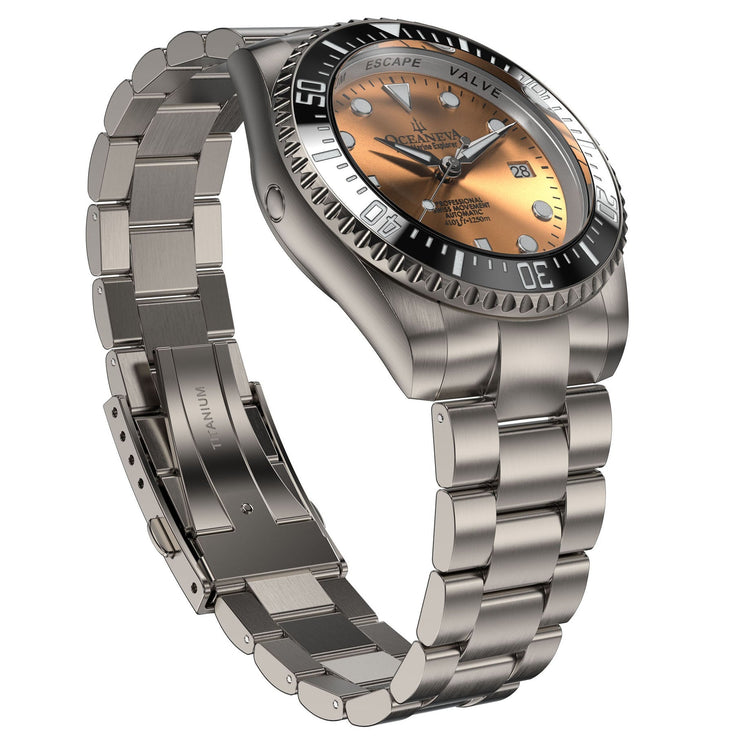 Oceaneva Titanium Deep Marine Explorer II Automatic Copper Limited Edition - Watches.com - BKII200SLSTT