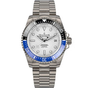 Oceaneva Titanium Deep Marine Explorer II Automatic White Blue Limited Edition - Watches.com - BLIIBK200WHTT