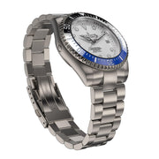 Oceaneva Titanium Deep Marine Explorer II Automatic White Blue Limited Edition - Watches.com - BLIIBK200WHTT