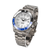 Oceaneva Titanium Deep Marine Explorer II Automatic White Blue Limited Edition - Watches.com - BLIIBK200WHTT