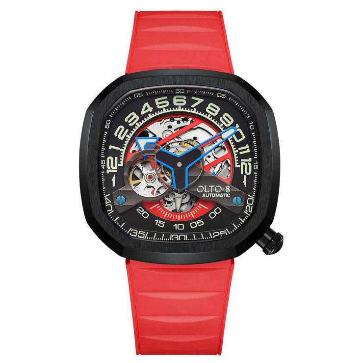 Olto - 8 Infinity II RPM Automatic Black Red - Watches.com - IF22 - S3836