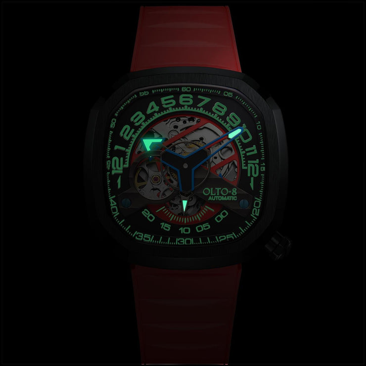 Olto - 8 Infinity II RPM Automatic Black Red - Watches.com - IF22 - S3836