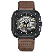 Olto - 8 Iron - Ex Skeleton Automatic Brown - Watches.com - G2 - S331 - L9