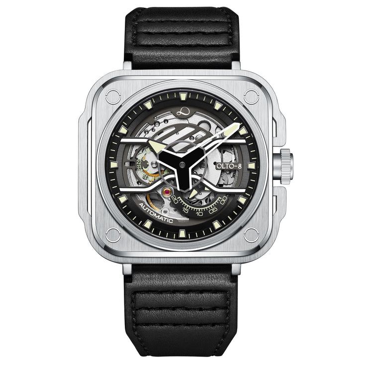 Olto - 8 Iron - Ex Skeleton Automatic Silver - Watches.com - G2 - S131 - L3