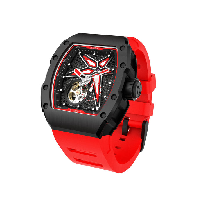 Olto-8 Reef Skeleton Automatic Red angled shot picture