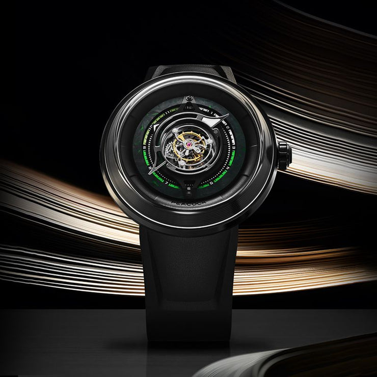 Peacock Black Hole Tourbillon Black - Watches.com - PBG0101.01