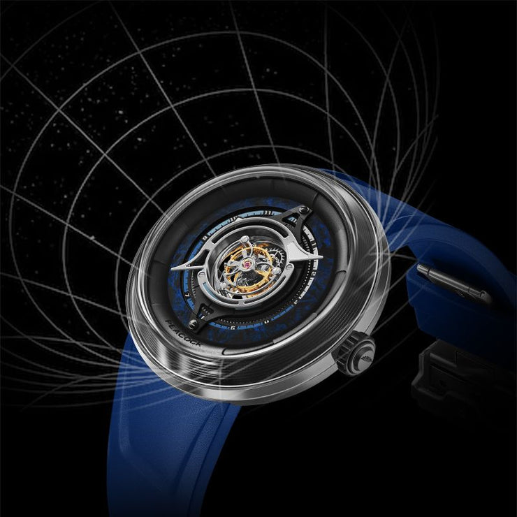 Peacock Black Hole Tourbillon Blue - Watches.com - PBG0101.02