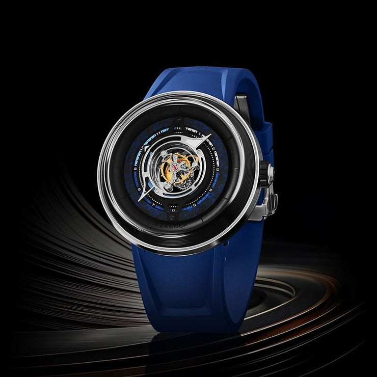 Peacock Black Hole Tourbillon Blue - Watches.com - PBG0101.02