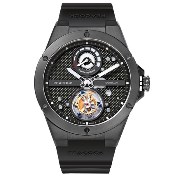 Peacock Climber Tourbillon Automatic All Black - Watches.com - P509 - 7