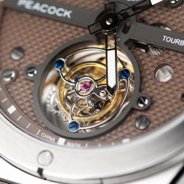 Peacock Climber Tourbillon Automatic Steel Brown - Watches.com - P509 - 6