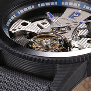 Peacock Pathfinder Carbon Fiber Tourbillon Blue Black - Watches.com - P501 - 4 - Blue - Black