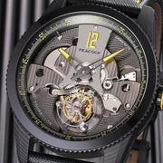 Peacock Pathfinder Carbon Fiber Tourbillon Yellow Black - Watches.com - P501 - 4 - Yellow