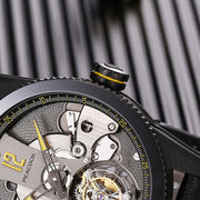 Peacock Pathfinder Carbon Fiber Tourbillon Yellow Black - Watches.com - P501 - 4 - Yellow