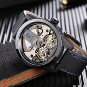 Peacock Pathfinder Double Tourbillon Black Blue - Watches.com - P531 - 4 - Blue