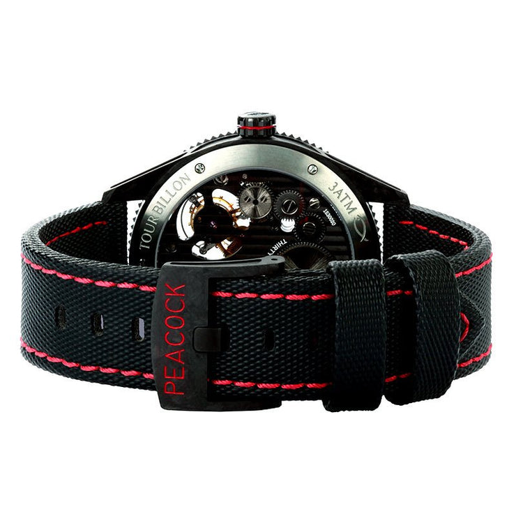 Peacock Pathfinder Double Tourbillon Gray Red - Watches.com - P531 - 4 - Red