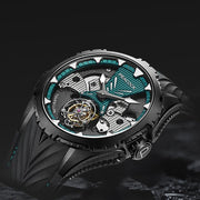 Peacock Plume Warrior Tourbillon Green - Watches.com - PAG0102 - Green