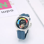 Peacock Time Color Tourbillon Blue - Watches.com - P506 - 1 - Blue