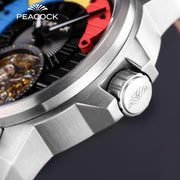 Peacock Time Color Tourbillon Red - Watches.com - P506 - 1 - Red