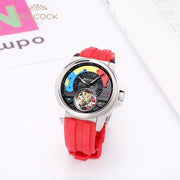 Peacock Time Color Tourbillon Red - Watches.com - P506 - 1 - Red