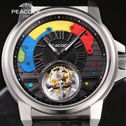 Peacock Time Color Tourbillon White - Watches.com - P506 - 1 - White