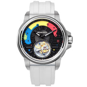 Peacock Time Color Tourbillon White - Watches.com - P506 - 1 - White