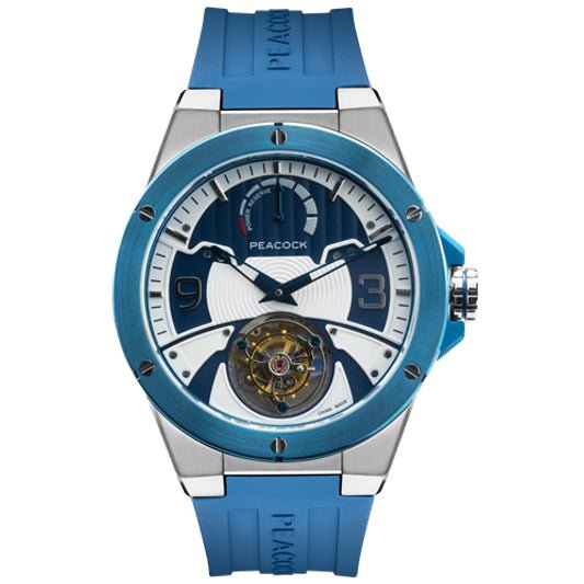 Peacock Voyager Tourbillon Automatic Blue - Watches.com - P509 - 3