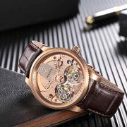 Peacock Witness Double Tourbillon 18K Rose Gold Brown - Watches.com - P531 - 1