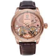 Peacock Witness Double Tourbillon 18K Rose Gold Brown - Watches.com - P531 - 1