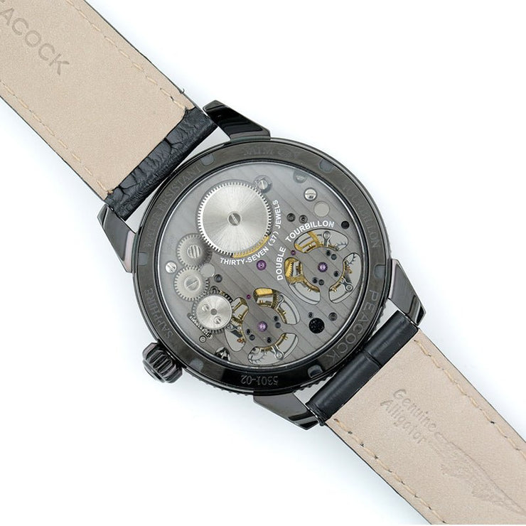 Peacock Witness Double Tourbillon Gunmetal - Watches.com - P531 - 2