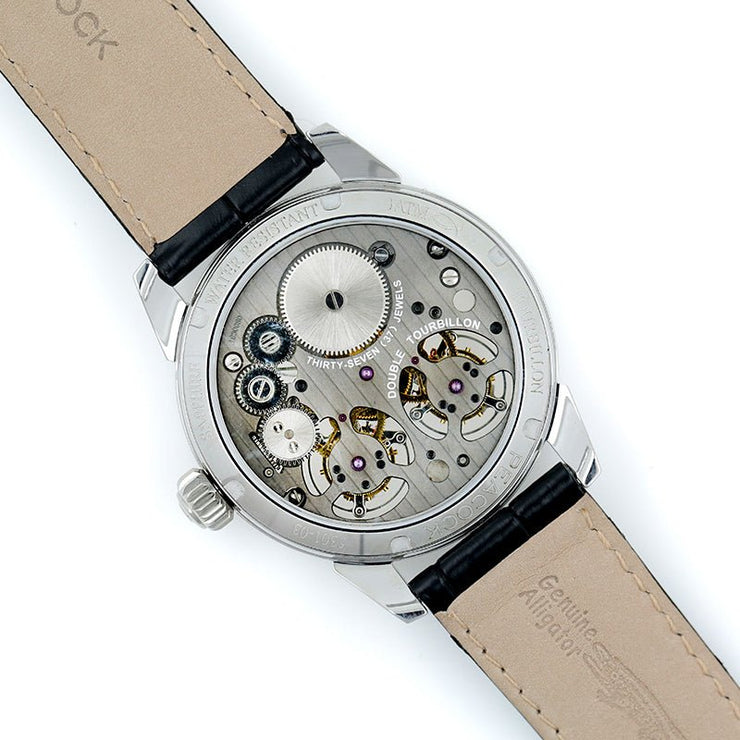 Peacock Witness Double Tourbillon Silver Steel - Watches.com - P531 - 3