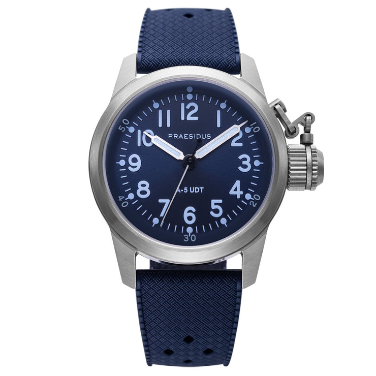 Praesidus A - 5 UDT Automatic Blue Sunray - Watches.com - P - 38 - UDT - BLRSG