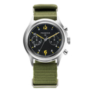 Praesidus PAC - 76 Chronograph Black Green NATO - Watches.com - P - 38 - P76 - MB - GRNK1