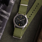 Praesidus PAC - 76 Chronograph Black Green NATO - Watches.com - P - 38 - P76 - MB - GRNK1