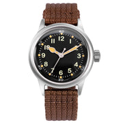 Praesidus Service Watch Black Brown Nylon - Watches.com - P - 38 - MB - A