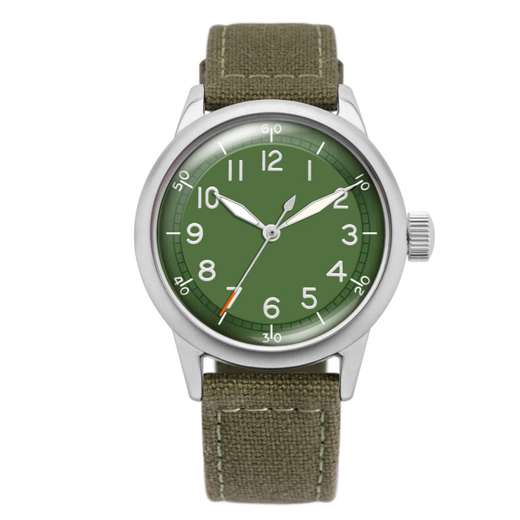 Praesidus Spec 2 Ameriquartz Olive Green Limited - Watches.com - PAQ - 40 - FE - MGR - BRK1