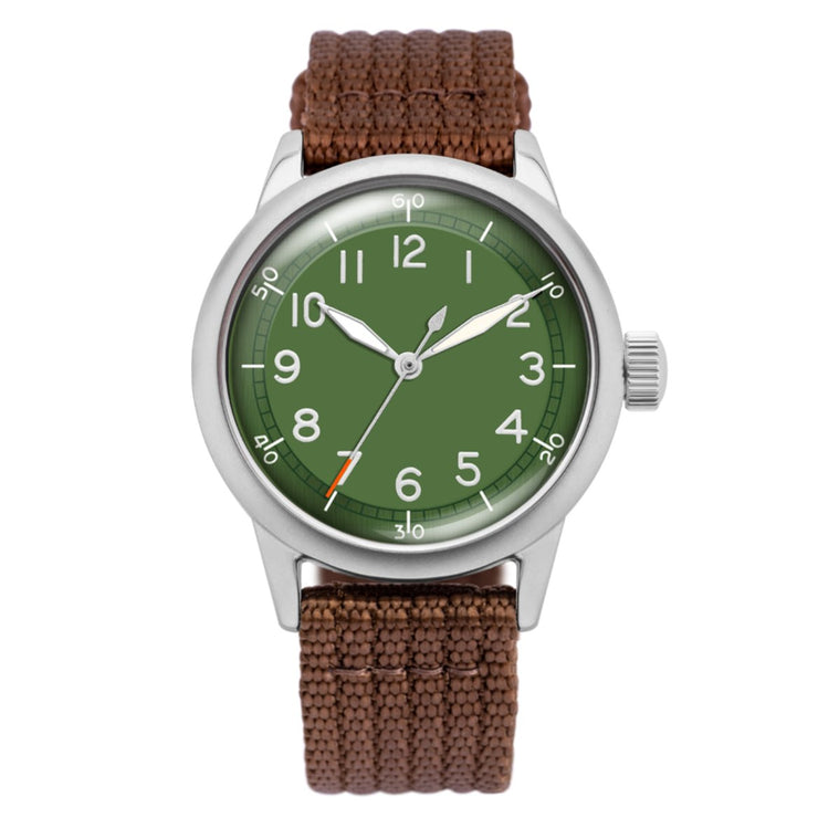 Praesidus Spec 2 Ameriquartz Olive Green Limited - Watches.com - PAQ - 40 - FE - MGR - BRK1