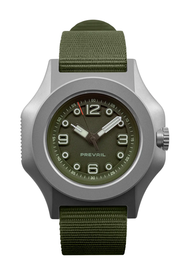 Prevail Onward Future Field Watch Explorer Compass Green - Watches.com - ON - EXP - GRN