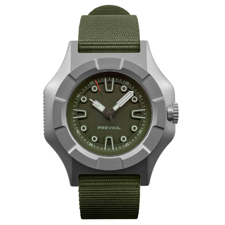 Prevail Onward Future Field Watch Tactical Compass Green - Watches.com - ON - TAC - GRN