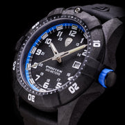 ProTek Carbon Dive 1000 Series Tritium Black Blue - Watches.com - PT1003