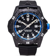 ProTek Carbon Dive 1000 Series Tritium Black Blue - Watches.com - PT1003