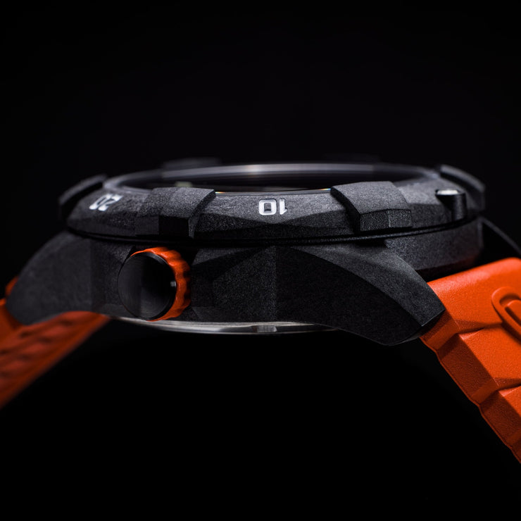 ProTek Carbon Dive 1000 Series Tritium Orange - Watches.com - PT1004O