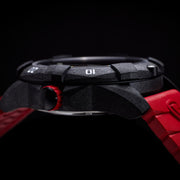 ProTek Carbon Dive 1000 Series Tritium Red - Watches.com - PT1002R