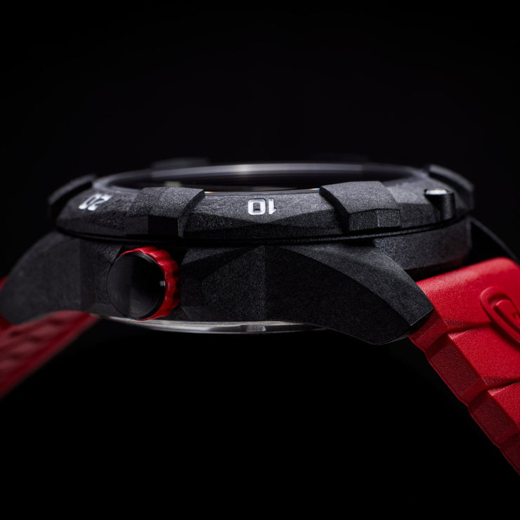 ProTek Carbon Dive 1000 Series Tritium Red - Watches.com - PT1002R