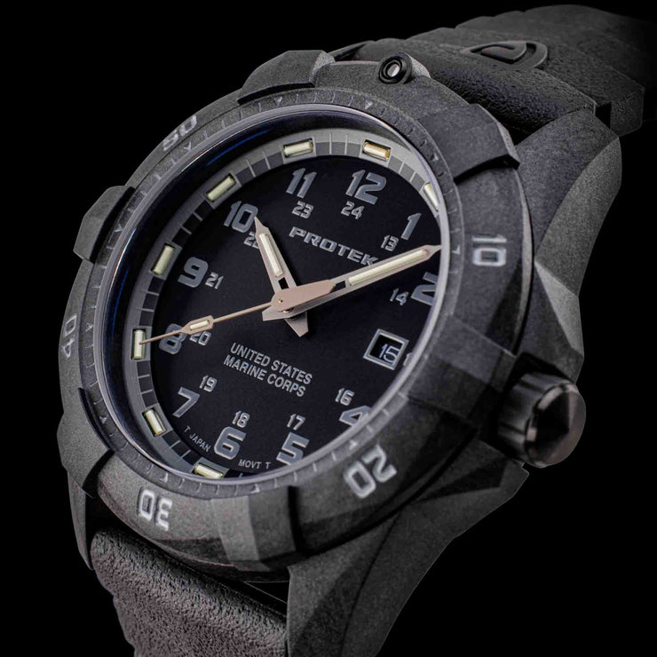 ProTek Carbon USMC Series Dive All Black - Watches.com - PT1011