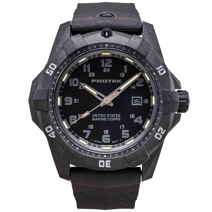 ProTek Carbon USMC Series Dive All Black - Watches.com - PT1011